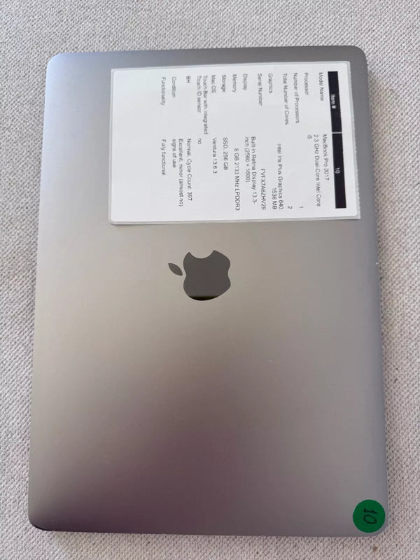 Apple MacBook Pro Dual-Core i5 2.3GHz 13.3" (2017) 8GB 256GB-SSD Space Gray